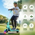 thumbnail image 6 of TST Electric Scooter for Kids, 100W Adjustable Kick Scooter with Flashing Rainbow LED Lights, Up to 8mph&8 Miles, 6 of 8