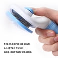 thumbnail image 3 of Peine para perros y gatos, cepillo para el pelo lavable para perros y gatos, cuidado de limpieza fácil de usar (azul), 3 of 9