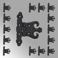 thumbnail image 2 of Wrought Iron Cabinet Hinge Black Rustproof Pack of 15 | Renovator's Supply, 2 of 2