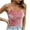 Pink, variant on Women Velvet Tank Tops Sleeveless Spaghetti Strap Sweetheart Heck Fitted Crop Tops Casual Summer Trendy Blouse Tops
