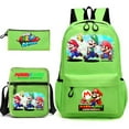 thumbnail image 7 of SUPER-MARIO Anime Backpacks Sets, Cartoon Laptop Backpack with Lunch Bag and Pencil Case Daypack 3D Printed 1/3 Piece Set for Mens/Womens, 7 of 7