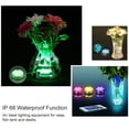 thumbnail image 5 of LEDGLE Luz LED sumergible para bañera, funciona con pilas, multicolor, decoración impermeable con control remoto, adecuada para acuario, jacuzzi, base de florero, fiesta, boda, 2 piezas ER, 5 of 5