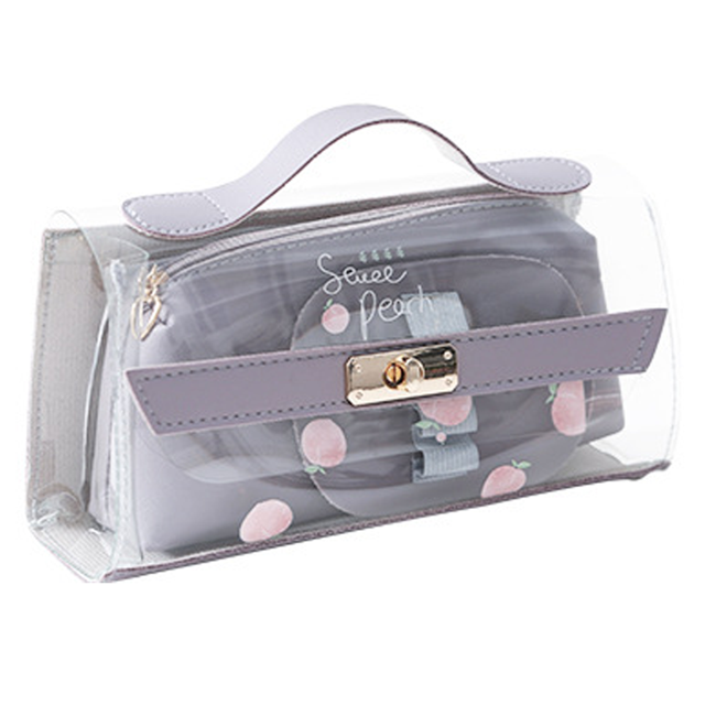 Estuche para lápices de gran capacidad, estuche portátil para bolígrafos, neceser bonito, estuche transparente para lápices Zhivalor CPB-US-XD82-3