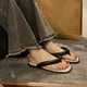 thumbnail image 4 of Chanclas planas para mujer, sandalias de verano para mujer, zapatillas de playa simples Retro para exteriores, 4 of 8