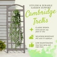 thumbnail image 3 of Dura-Trel Cambridge 28 by 75 Inch Outdoor Garden Patio Trellis, Mocha, 3 of 8