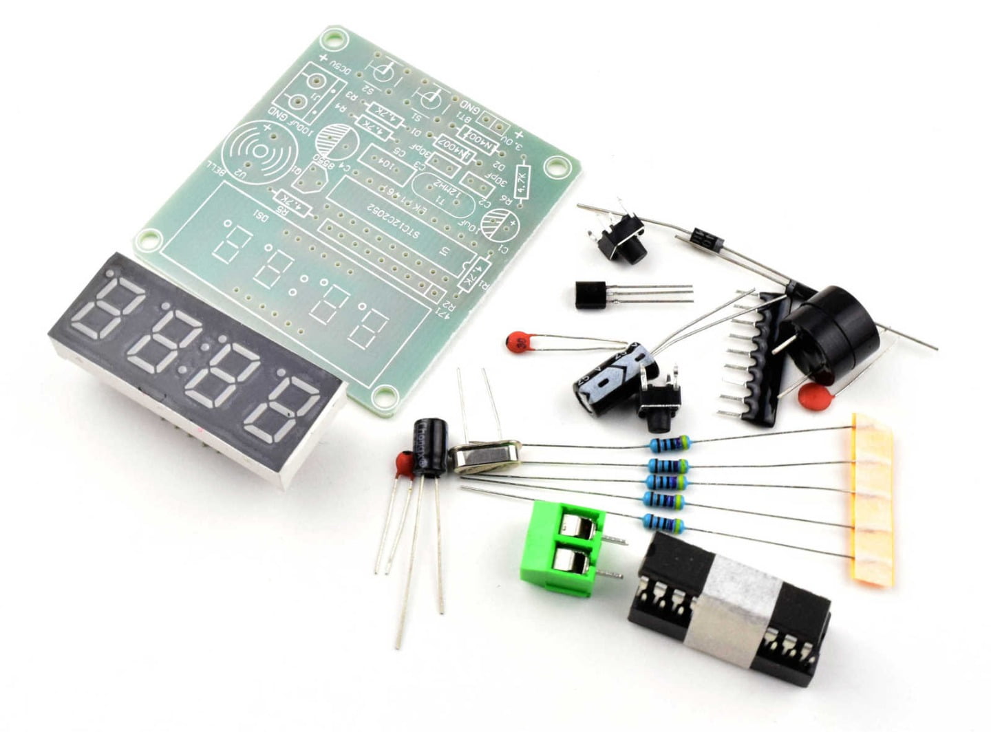 DIY Soldering Kit Digital Clock 4Digits Dual Alarm Counter