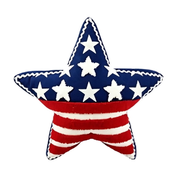 Patriotic Outdoor Pillows,Star-Shape 4th of July Pillow for Sofa ,Couch, Bedroom, Living Room
