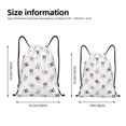 thumbnail image 2 of Bingfone Bbaseball Dog Drawstrings Backpacks Bags for Men Women Gym Drawstrings Bag-Medium, 2 of 6