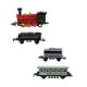 thumbnail image 5 of FELTECHELECTR Juego de 4 vehículos de juguete de aleación, tren de vapor retro, modelo de tren extraíble, juguetes para niños, regalos (rojo), 5 of 6