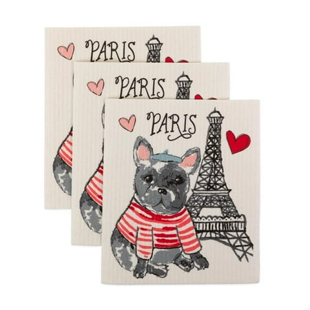 

Design Imports Dog in Paris Swedish Dishcloth - Set of 3