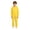 Yellow, variant on Boys Solid Hooded Onesie for Halloween, Full Zip Plush Jumpsuit with Ribbed