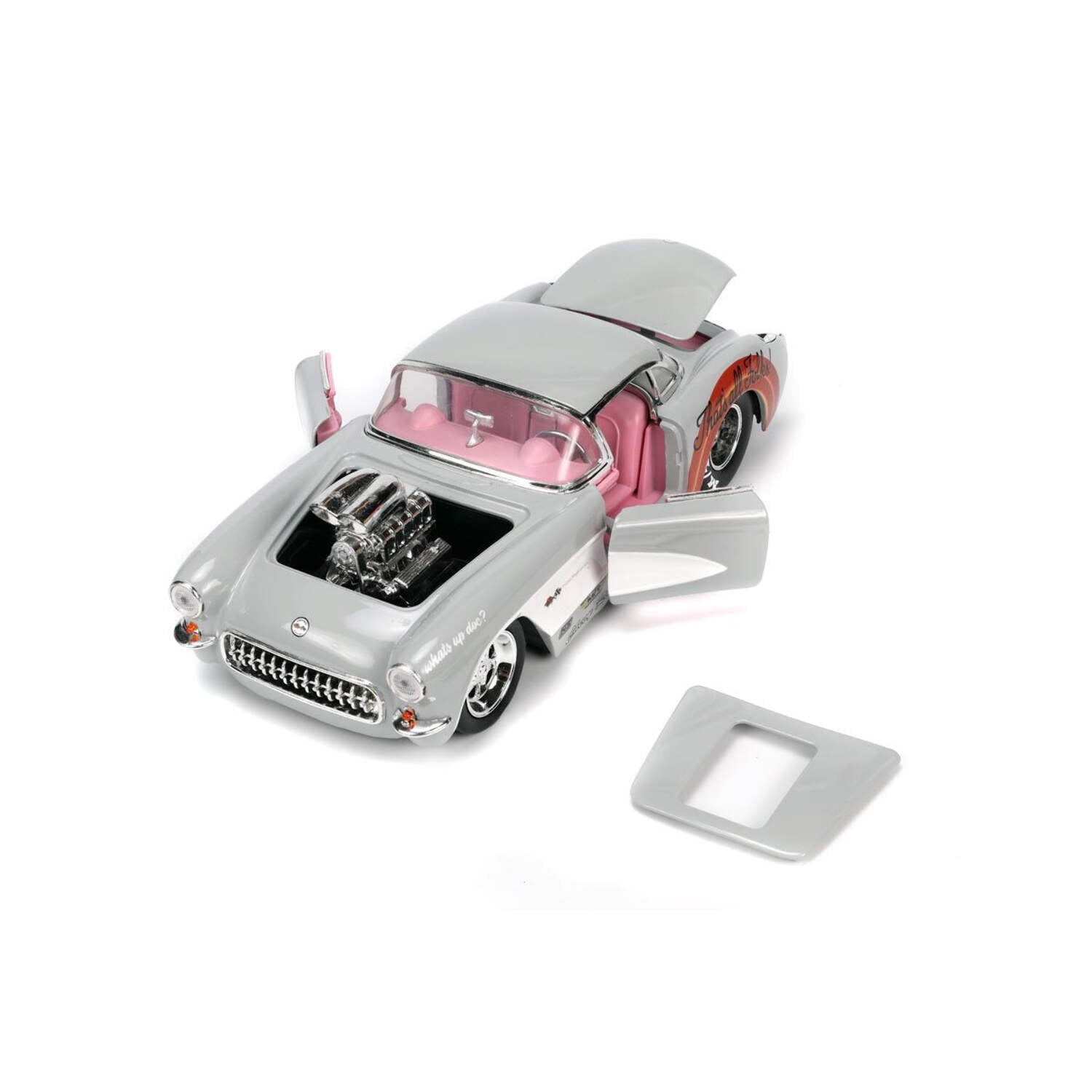 Looney Tunes 1957 Chevrolet Corvette Car w/Bugs Bunny Figure
