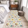 thumbnail image 4 of Runner Rugs 2x6 Ft, Easter Non Slip Area Rugs for Kitchen Bedroom Entryway, Spring Watercolor Bunny Eggs Flowers Beige Washable Carpet Runner Rug Floor Mats for Bedroom Home Decor, 4 of 8
