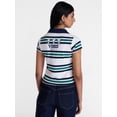 thumbnail image 3 of Snoopy Women's Graphic Polo Shirt, Sizes XXS-XXL, 3 of 4