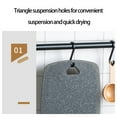 thumbnail image 7 of Outoloxit Cutting Boards for Kitchen Cutting Boards Plastic Cutting Board Non-Slip Kitchen Chopping Board with Hanging Hole Handle for Meat Veggies Cutting Boar, Black A, 7 of 7