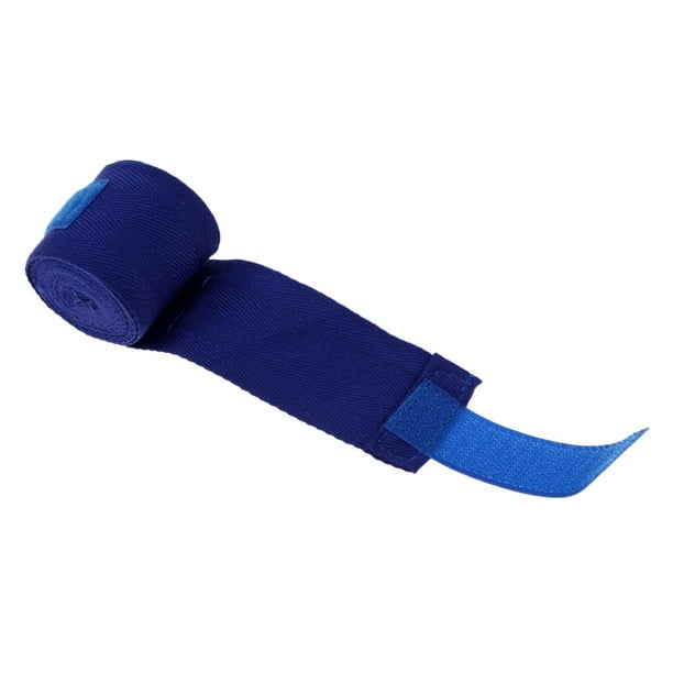 Vendas de mano profesionales de algodón, vendaje de mano para boxeo Kickboxing Muay Thai MMA Azul Cola Envoltura de mano de boxeo