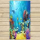 thumbnail image 1 of Toalla de baño de playa ABPHQTO Toallas de pájaros de peces marinos 75x140 cm, 1 of 1