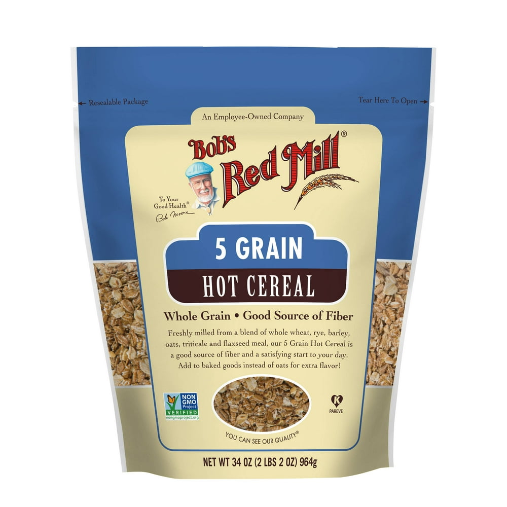 Bob's Red Mill, 5 Grain Rolled Hot Cereal, 34 oz