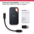 thumbnail image 3 of SanDisk Extreme Portable SSD de 500 GB - Hasta 1050 MB/s, USB-C, USB 3.2 Gen 2, resistencia al agua y al polvo IP65, firmware actualizado - Unidad de estado sólido externa - SDSSDE61-500G-G25, 3 of 5