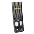thumbnail image 4 of Hold'em 1 ¼ Fancy Stripes Solid Suspenders for Men Y-Back - Regimental Stripe Tan, 4 of 4