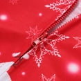 thumbnail image 4 of GRNSHTS Matching Family Christmas Pajamas Sets Funny Cute Cartoon Snowman Printed Hooded Jumpsuit One Piece Sleepwear Set (Dad,S), 4 of 6