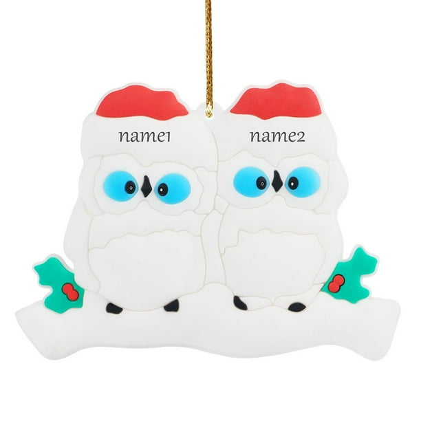 De Búho Para Árbol De Navidad 2021 Con Cordón Familia De 44599 Colgante De Bendición Manuscrita Diy Regalo Para Amigos O Familiares Advancent HA039938-01