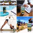 thumbnail image 7 of 11oz Double-Wall Vacuum Insulated Stainless Steel Tumbler with Straws Sports Mugs BPA-Free Black Cat Walking Fields, 7 of 7