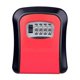 thumbnail image 1 of Caja de seguridad con cerradura y combinación para guardar llaves rojas, caja de seguridad para montar en la pared, para garaje exterior, 1 of 3