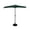 Dark Green, variant on 9 ft Half Market Umbella with Black Round Free Standing Plastic Base, White