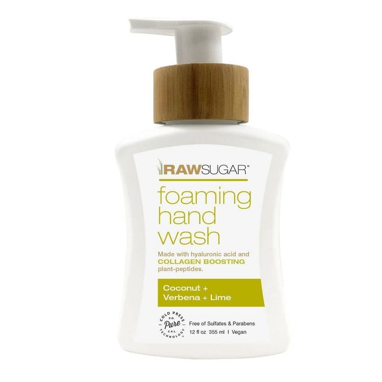 Raw Sugar Foaming Hand Wash Coconut + Verbena + Lime 12 fl oz