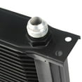 thumbnail image 6 of Universal Aluminum Engine Transmission Oil Cooler Fit for British Model Black 25 Row, 6 of 9