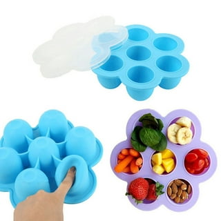 Oggo Silicone Egg Bites Molds for Instant Pot Accessories - Fit Instant Pot 5,6,8 qt Pressure Cooker - Baby Food Freezer Tray with Lid - Reusable Stor