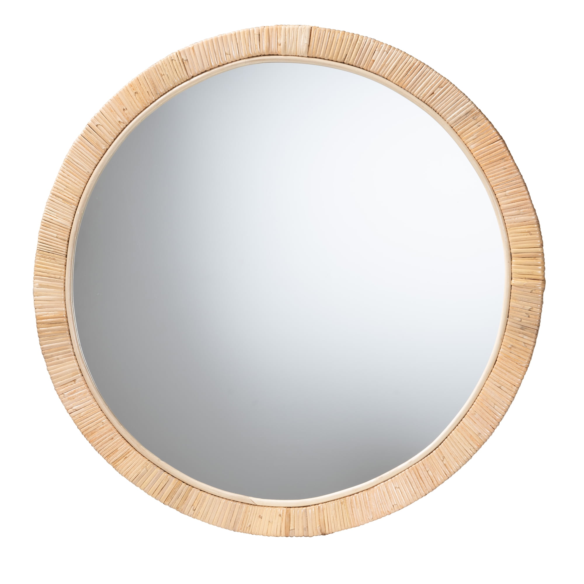 bali & pari Bella Seagrass BOHO Mirror, Natural Brown