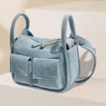 thumbnail image 5 of Bolsos de hombro para mujer Denim Ladies Hobo Bag Moda para fin de semana (azul claro), 5 of 5
