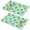 Pioneer Flower Floral-3, variant on Placemat, Pioneer Flower Floral Print Pattern Place Mats Table Mat Set Of 2, PVC Washable Placemats for Party Kitchen Dining Decoration, 18x12 Inch, Fade Resistant