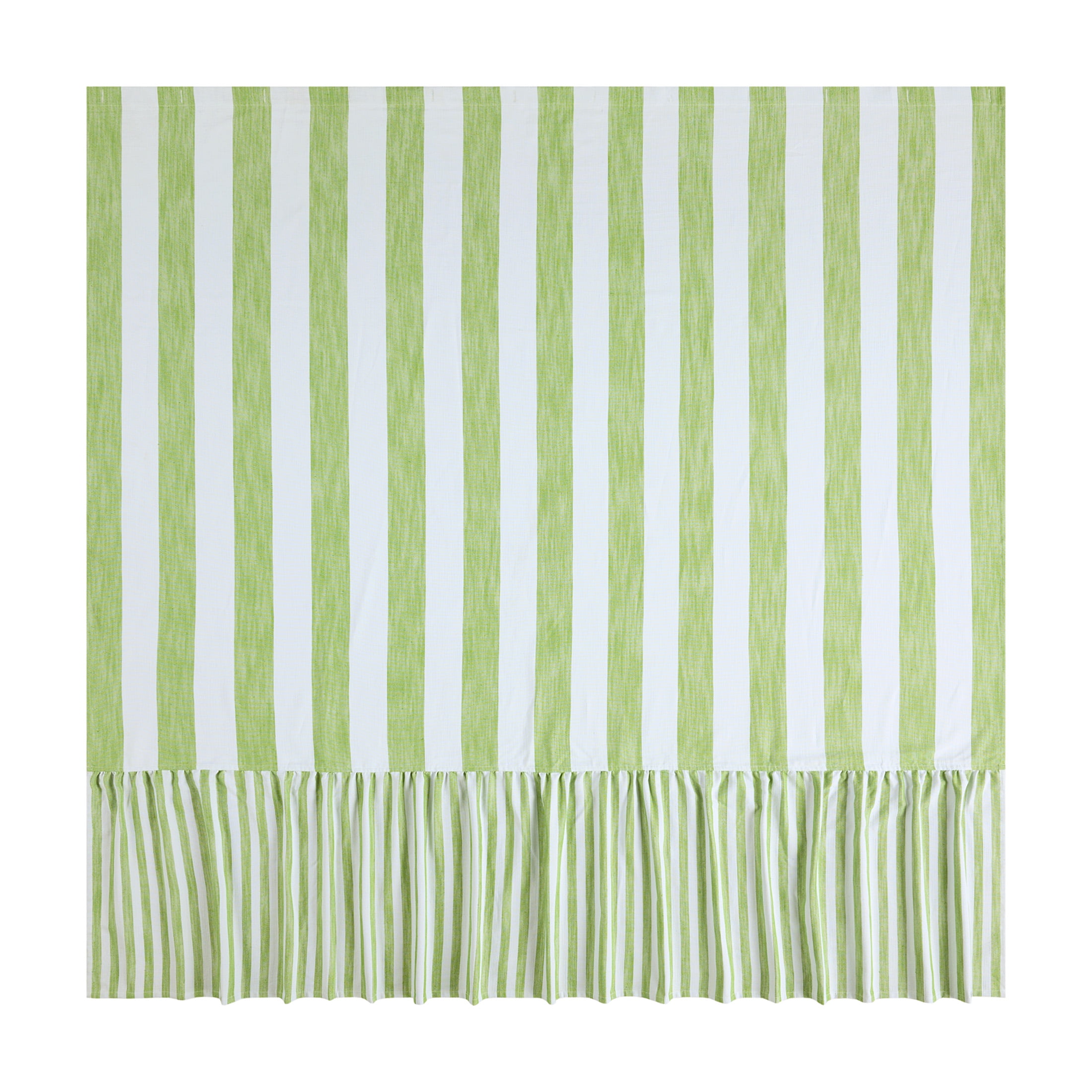 Beautiful Kelly Green Mix & Match Shower Curtain by Drew Barrymore, Cotton & Polyester, 72" x 72"