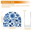 thumbnail image 4 of Yayeee Napkin Holder for Table Kitchen Paper Tissue Organization, Blue Floral Pattern, 4 of 8