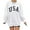 White, variant on Langwyqu Women's Oversized Batwing Long Sleeve Sweatshirts Pullover Tops