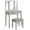 Gray, variant on Angel Line Ella Vanity Table and Stool Set w/ Tri-Folding Mirror, Gray w/ Gray Cushion