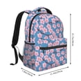 thumbnail image 2 of Haiem Orchids Flowers Printed School Backpack,Casual Travel Lightweight Backpack,Durable Comfortable Multifunctional Backpack,Laptop Backpack, 2 of 5