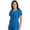 New Royal, variant on Grey's Anatomy Signature 2130 3 Pocket Wrap Detail Top-Black-