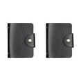 thumbnail image 2 of ZLight Credit Card Holder Men Slim Anti Protect Travel ID Cardholder Women Rfid Wallet Metal Case Porte Carte Card holder black 2Set, 2 of 6
