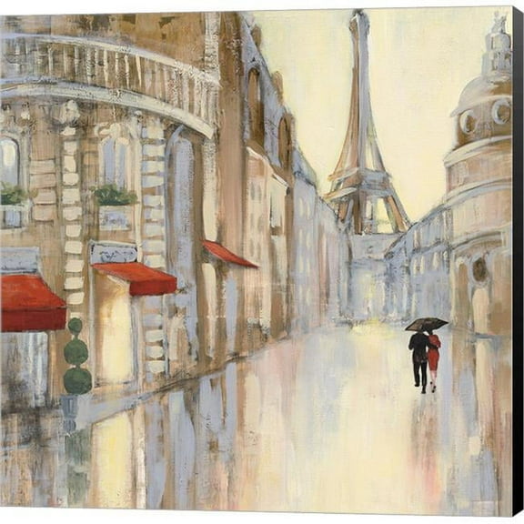 Metaverse C958374-0120000-8CAAAMA Touring Paris Couple III by Julia Purinton Canvas Wall Art - 12 x 12 in.