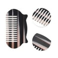 thumbnail image 3 of Unique Bargains 1 Pc Women Durable Cat Ear Hair Comb Black Acetate Sheet, 3 of 6