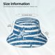 thumbnail image 3 of Balery Ocean on Striped Sombreros para el sol para hombre y mujer, sombrero de pescador con UPF 50+, 3 of 6