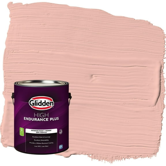 Glidden HEP Peach Beige / Red Eggshell Interior Paint with Primer, 1 Gallon