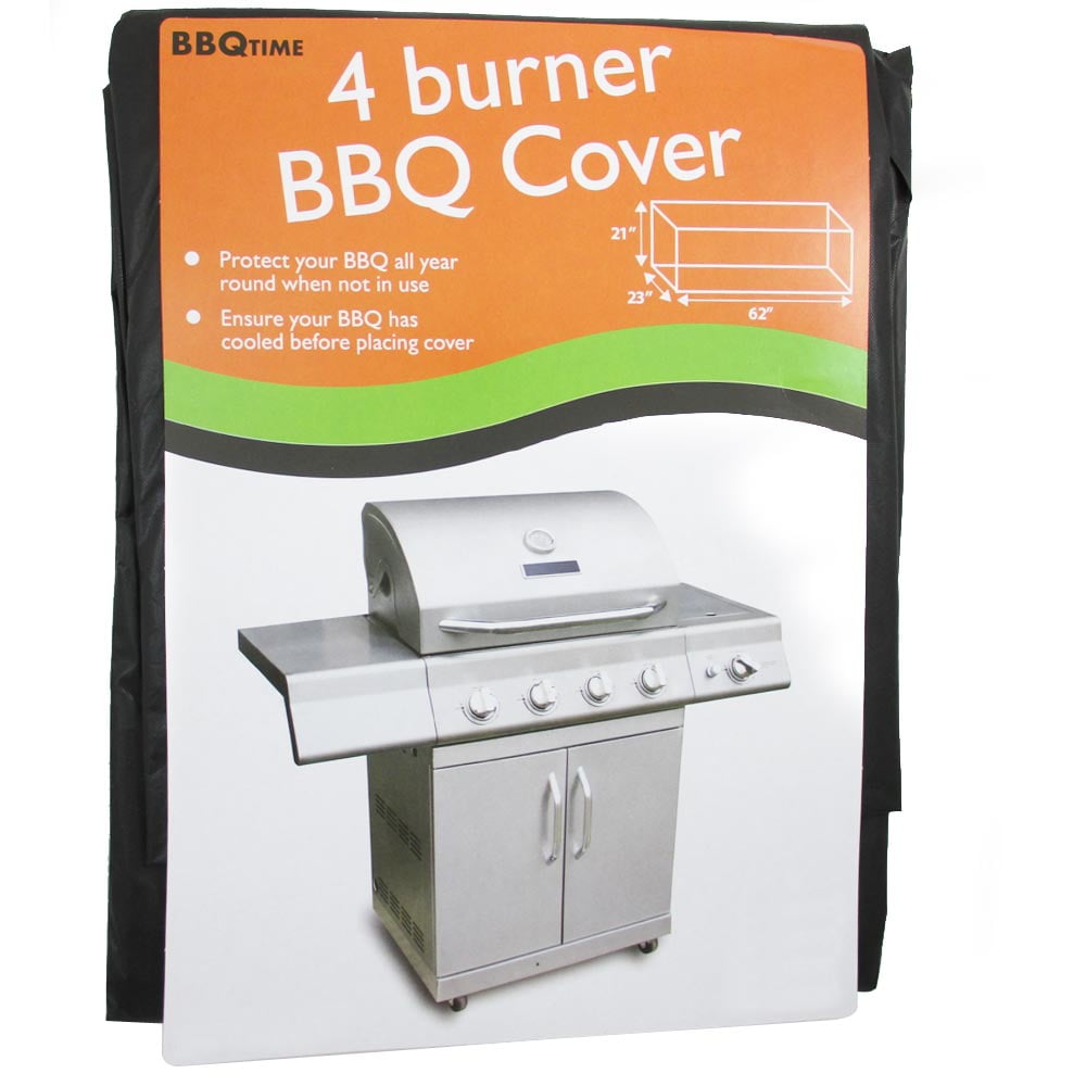 BBQ Vinyl Cover Protects Grill Outdoor Barbecue Cart Fits Most 4