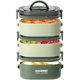 thumbnail image 1 of Muyoka Fiambrera Miuline, 2000ML Caja Bento apilable de 3 niveles Caja de comida sellada a prueba de fugas Recipiente de comida seguro para microondas para el hogar Oficina Escuela Camping Muyoka Hogar, 1 of 7