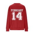 thumbnail image 6 of Vetsdori Pullover Sweatshirts for Women Valentine's Days Shirts Valentine Crew Neck Graphic, Womens Sweatshirts Gifts for Girlfriend, 6 of 6