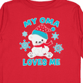 thumbnail image 4 of Inktastic Polar Bear My Oma Loves Me in Santa Hat with Snowflakes Boys or Girls Long Sleeve Toddler T-Shirt, 4 of 5